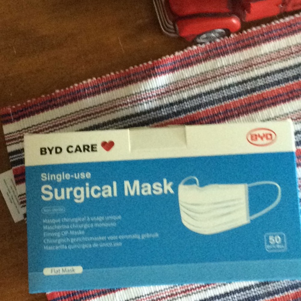 50 New Single Use Surgical masks.  Plastic sealeed